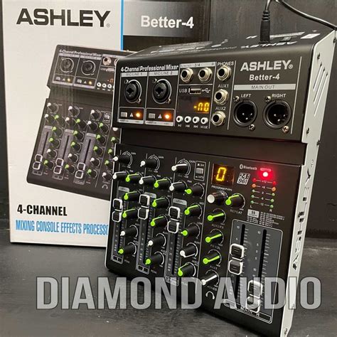 Jual Mixer Audio Ashley Better4 Usb Bluetooth Original Mixing 4 Channel