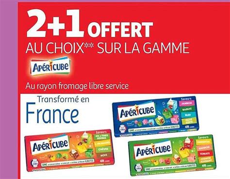 Promo La Gamme Apéricube chez Auchan iCatalogue fr