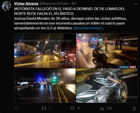 Identifican a motorista fallecido en ruta al Atlántico