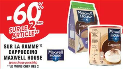 Anti Crise Fr Cappuccino Maxwell House Chez Cora