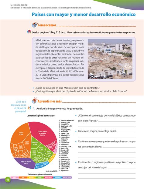 Geograf A Cuaderno De Actividades Sexto Grado P Gina De