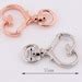 Pcs Heart Shaped Swivel Snap Hook Key Chain Swivel Clasp Cute