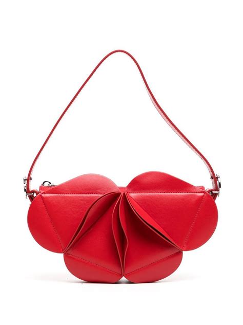 Coperni Leather D Shoulder Bag In Red Lyst Canada