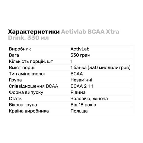 Купить Activlab BCAA Xtra Drink в Киеве Украине Низкие цены Sport