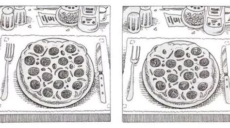 Only Those With Sharp Eyes Can Spot 8 Differences Between The Pizzas In