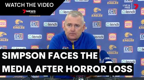 Adam Simpson Faces Media After Horror Loss To Sydney 7NEWS