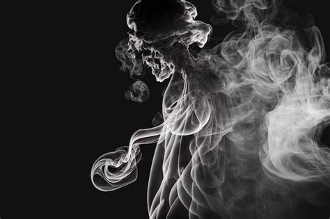 Premium Ai Image A Magnificent Smoke Silhouette Moving
