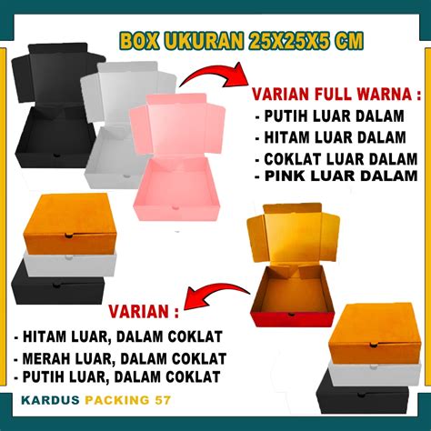 Jual Paket Pcs Box X X Cm Box Lipat Depan Kardus Polos