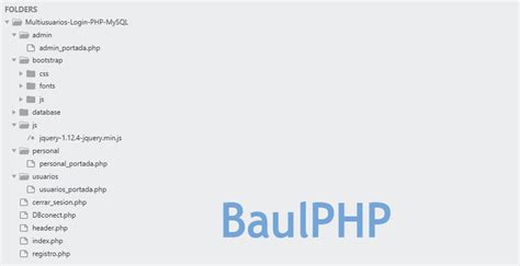 Niveles De Usuarios Php Y Mysql Ejemplo Completo Baulphp