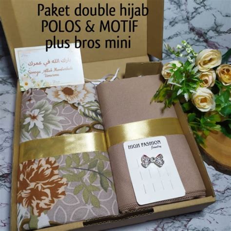 Jual Hampers Exclusive Double Azara Paket Kado Hijab Cewek Hampers