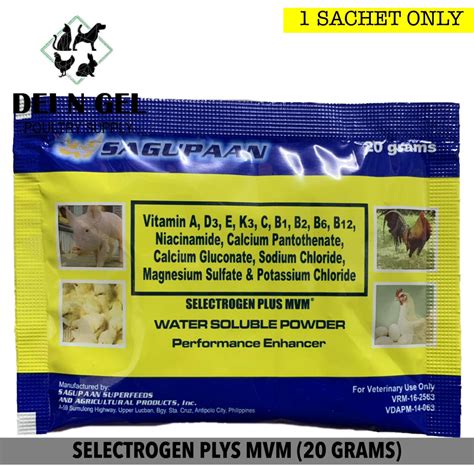 SAGUPAAN SELECTROGEN PLUS MVM 20 GRAMS 1 SACHET Shopee Philippines