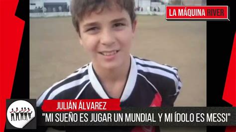 SueÑo Cumplido Para El PequeÑo Julian Alvarez Mi Ídolo Es Messi Youtube