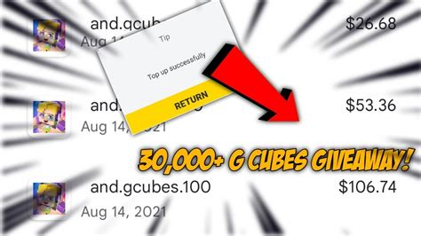 Giving Away 30 000 G Cubes 😱😱 [blockman Go Blocky Modes] Youtube