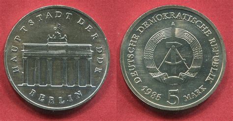 Eastern Germany Ddr Gdr Mark Brandenburger Tor Jahrgang Key Date