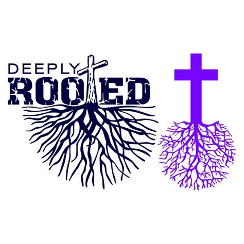 Deeply Rooted Cross Cuttable Design Svg Png Dxf And Eps Designs Etsy