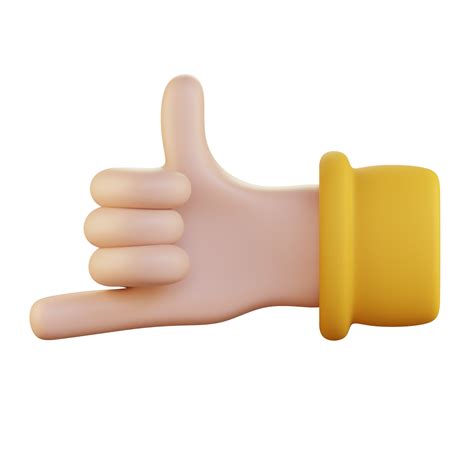 call me gesture 3d icon illustration 39301323 PNG