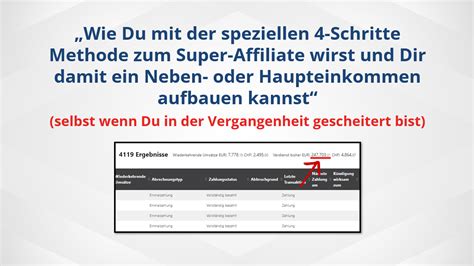 Wie Du Mit Der Speziellen 4 Schritte Methode Zum Super Affiliate Wirst