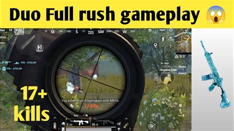 17 Kills😱 Full Rush Gameplay Pubg Mobile Lite Duo Full Rush Gameplay