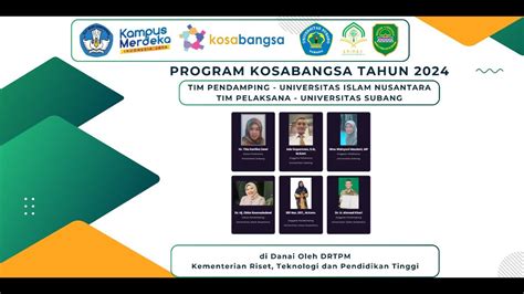 Program Kosabangsa Tahun Unsub Uninus Youtube