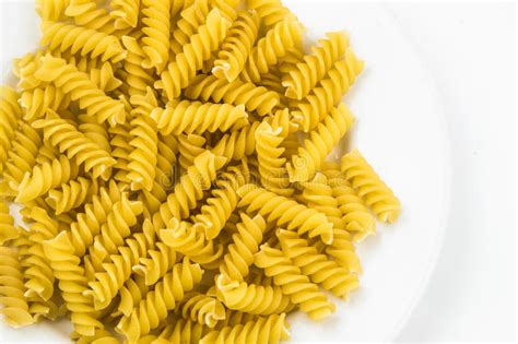 Spiral Raw Macaroni Pasta Stock Image Image Of Noodles 70627317