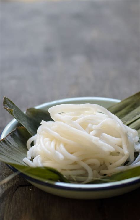 Homemade Rice Flour Laksa Noodles - Lisa's Lemony Kitchen