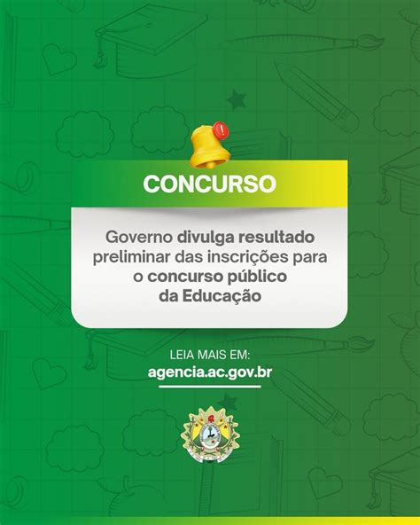 Governo divulga resultado Preliminares do Concurso Público da Educação