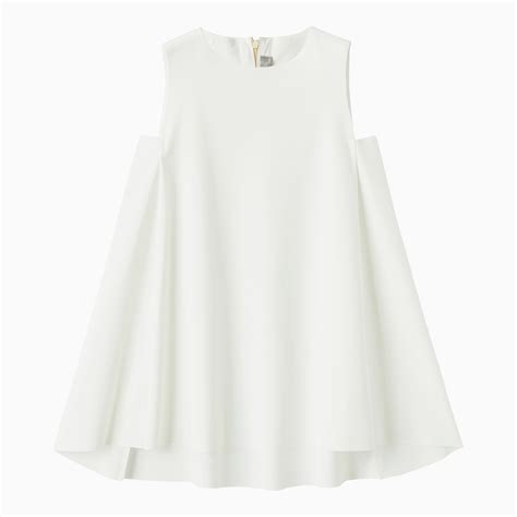 Il Gufo Milk White Dress With Bow Thedoublef