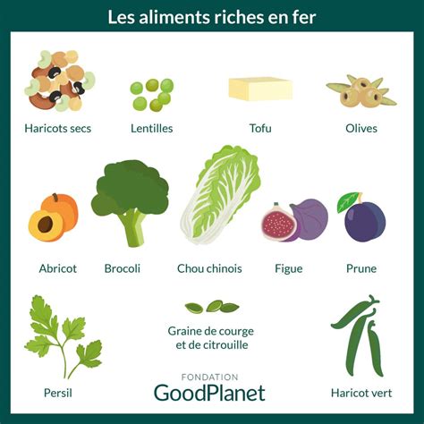 Les aliments riches en fer - GoodPlanet mag'