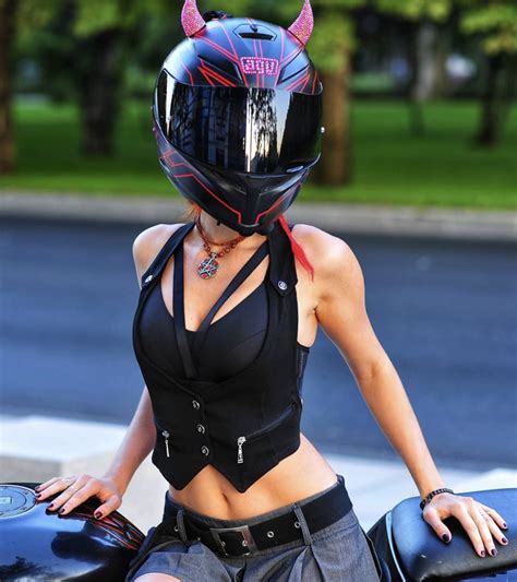 chertovka__666 | Womens motorcycle helmets, Motorcycle helmet ...