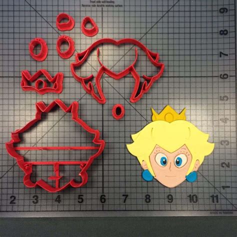 Super Mario Princess Peach Cookie Cutter Set Jb Cookie Cutters