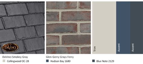 Gray Brick Exterior Color Schemes Davinci Roofscapes