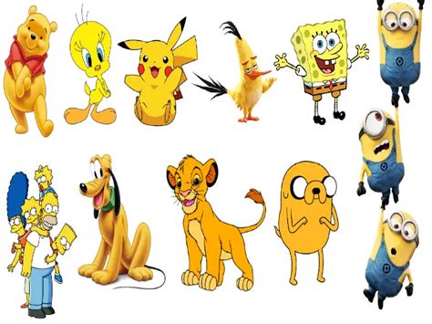 Iconic Yellow Cartoon Characters Cartoon Crave