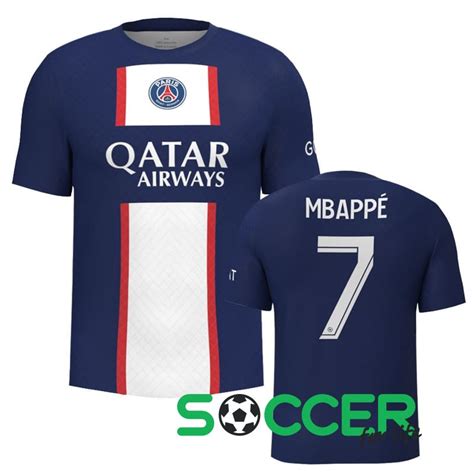 Нова Футболка ПСЖ Мбаппе 7 Psg Mbappe 7 2022 2023 ігроваповсякденна