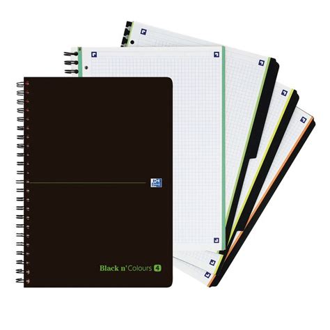 Cuaderno Espiral Microperforado Black n Colours 120 Hojas Tapa Plástico