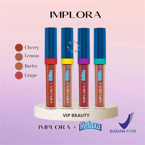 Jual IMPLORA X RELAXA Matte Lipcream Limited Edition Shopee Indonesia