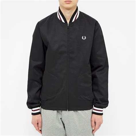 Fred Perry Reissues Made In England Bomber Jacket Black End Sg