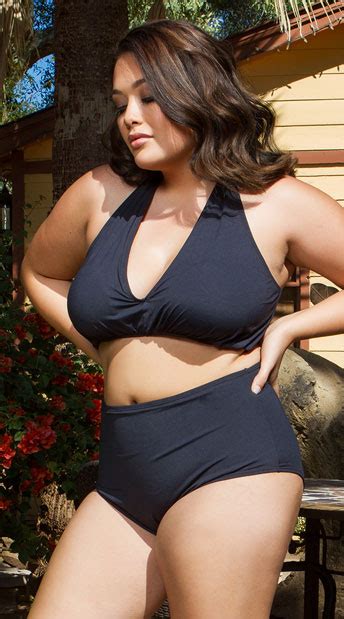 Yandy Plus Size Ruched Bikini Bottom Plus Size High Waisted Bikini