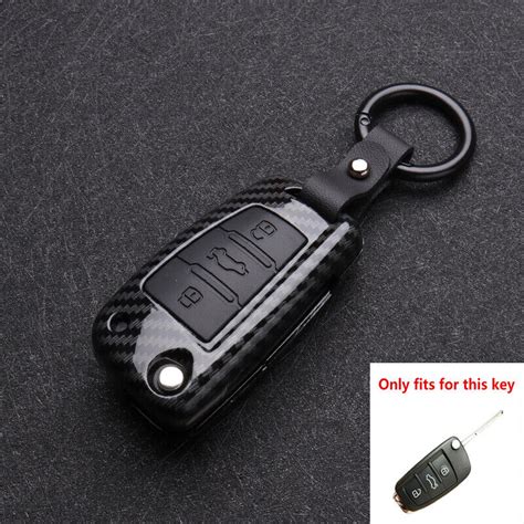 Carbon Fiber Schlüssel Hülle Key Cover Für Audi A3 A4 A5 C5 C6 B6 B7 B8