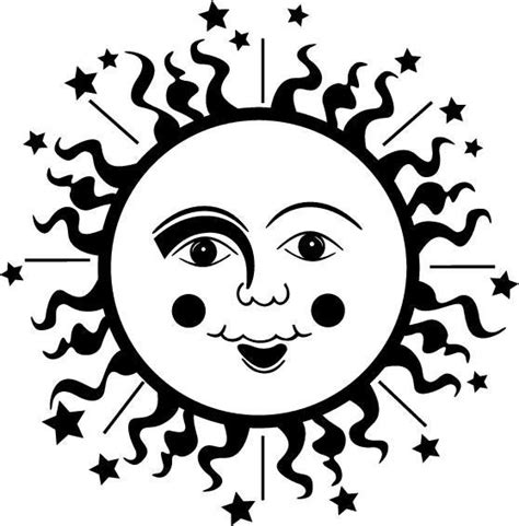 Sun And Moon Svg Eps Dxf Cnc Plasmas Laser Cricut Silhouette Etsy