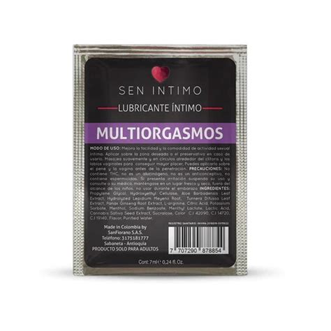 MULTIORGASMOS SACHET SEN INTIMO X7 ML Erógena Mayorista