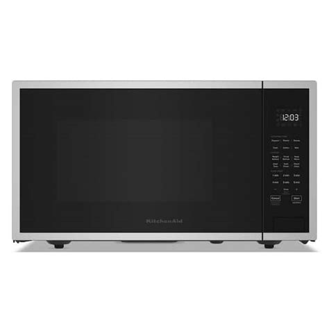 Reviews For Kitchenaid 22 In 1 6 Cu Ft Countertop Microwave In Printshield Stainless With