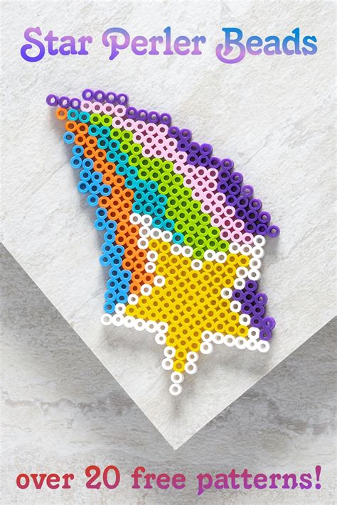 Star Perler Beads 20 Free Patterns Pearler Bead Patterns Perler