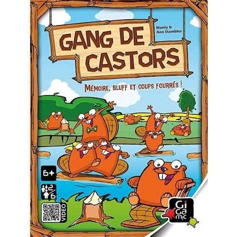 GIGAMIC Gang De Castors Jeu de société Cdiscount Jeux Jouets