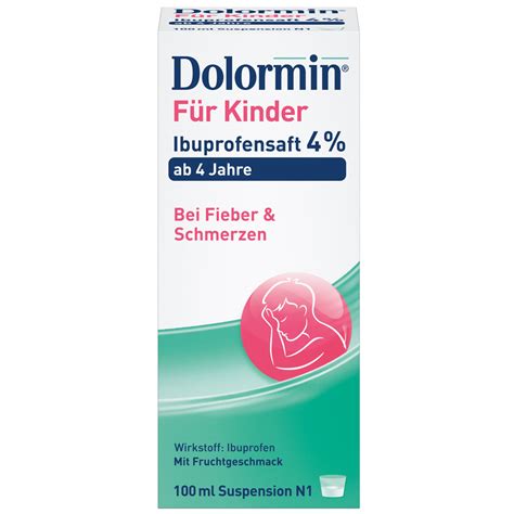 Dolormin für Kinder 4 Ibuprofensaft shop apotheke