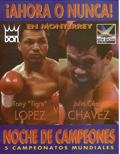 Julio Cesar Chavez Vs Tony Lopez Boxrec