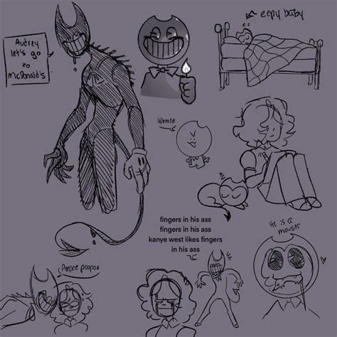 Pin By 𝐣𝐚𝐬𝐬𝐬𝐩𝟏𝐧♡ On ʙᴇɴᴅʏ ツ Bendy And The Ink Machine Cute Doodles Concept Art Characters