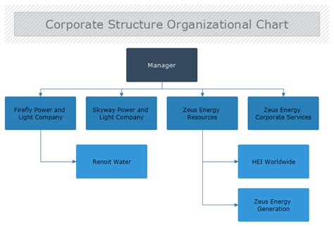 Corporate Structure Chart Examples