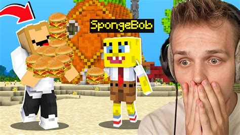 SPEŁNIAM ŻYCZENIA SPONGEBOBA przez 24H w Minecraft YouTube