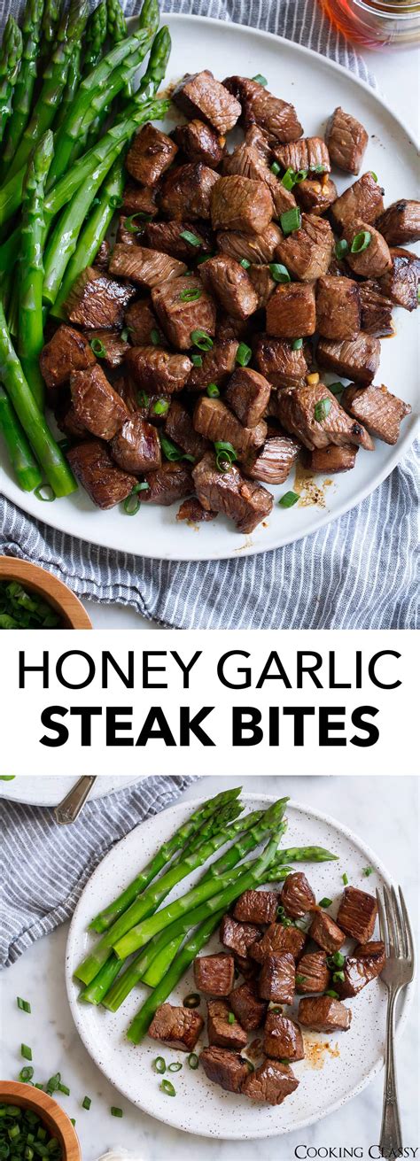 Honey Garlic Steak Bites Cooking Classy