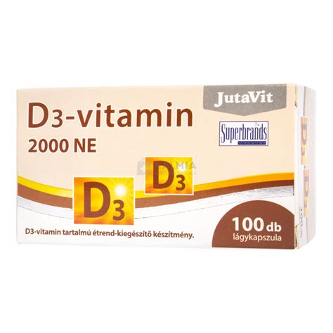 JutaVit D vitamin 2000 NE 100 db Immun és Izom Támogatás